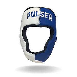 CAPACETE COURO P/TREINO AZUL/BRANCO