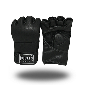 LUVA MMA COMPETIÇÃO PU PRETA