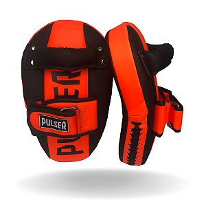 MANOPLA LONGA PU C/ PEGADOR LARANJA/PRETO