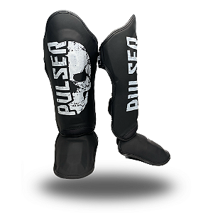 CANELEIRA DE MUAY THAI E KICKBOXING PRETA CAVEIRA | 30 MM PU
