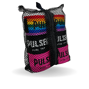 KIT ATADURA 4M ARCO-ÍRIS/PRETO/ROSA  + SACOLA EXCLUSIVA