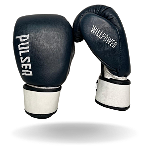 LUVA 12 OZ COURO AZUL MARINHO PULSER BORDADO