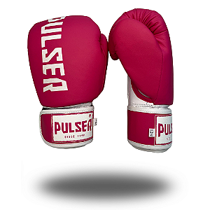 LUVA 12 OZ MICROFIBRA ROSA MINIMAL BRANCO | ADOMA