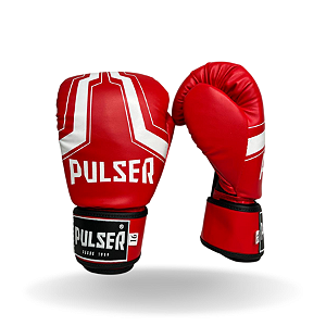 LUVA 14 OZ VERMELHO IRON BRANCO | ADOMA