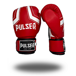 LUVA 14 OZ VERMELHO IRON BRANCO | ADOMA