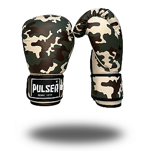 LUVA 14 OZ CAMUFLADA MICROFIBRA | PRO 100