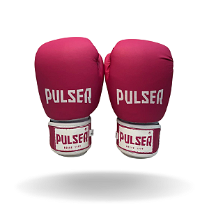 LUVA 12 OZ ROSA MINIMALISTA BRANCO MICROFIBRA|