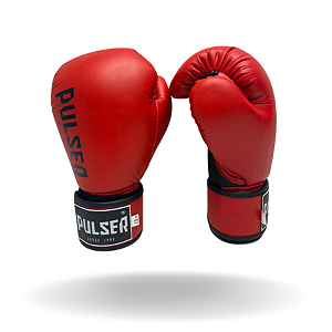 LUVA 14 OZ VERMELHO MINIMAL PRETO PRÓ 100 | ADOMA