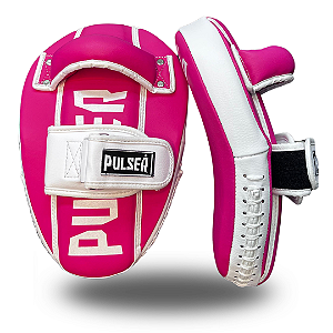 MANOPLA DE FOCO LONGA ROSA SOCO E CHUTE MUAY THAI | PU