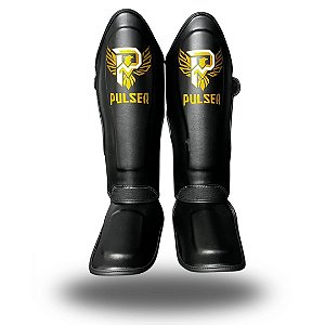 CANELEIRA DE MUAY THAI E KICKBOXING FENIX DOURADO PU (TIRA AJUSTÁVEL) | 30MM