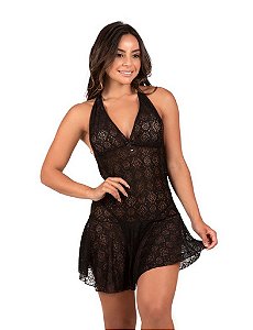 Camisola sensual em renda vazada – Keila