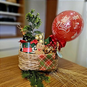 Cesta Natal Encantado com Balão