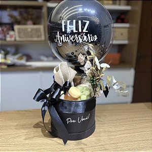 Café na caixa com Balão