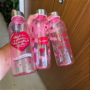 Garrafa de água frases variadas 580 ml