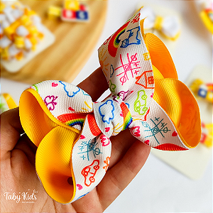 Laço BQ Escolar Estampado