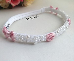 FAIXINHA BORDADA LUXO | Laço e Flor