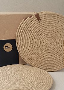 Jogo Americano| CORDA DE ALGODÃO - TORRONE | 6 peças