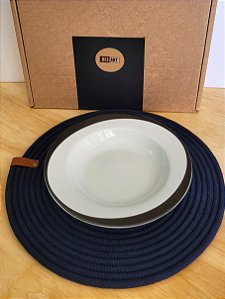 Jogo Americano | CORDA DE ALGODÃO - MARINHO | 6 peças