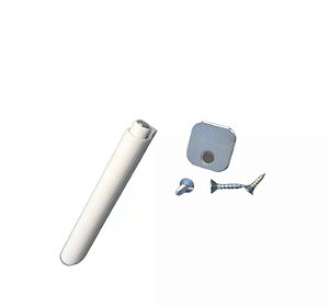 Pulsador Magnético De Sobrepor Branco Fecho um Toque