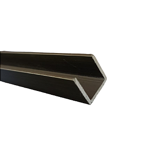 Perfil  U 5/8 em aluminio/cavalinho