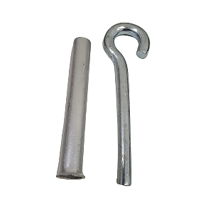 Gancho piscina zincado com bucha de alumínio 20 unid