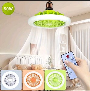VENTILADOR DE TETO COM LUZ DE LED