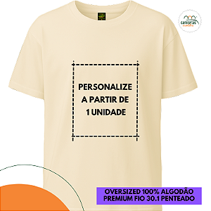 OVERSIZED Offwhite Personalizada Unitária - PERSONALIZE