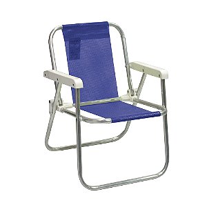 Cadeira de Praia BTF Infantil Cores Sortidas em Alumínio