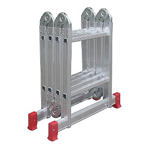 Escada BTF Articulada 2x4 Degraus de alumínio 13 em 1