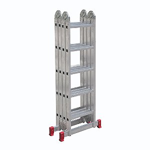 Escada BTF Articulada 5x4 Degraus de alumínio 13 em 1