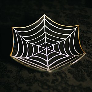 Petisqueira/Fruteira Teia de Aranha vidro