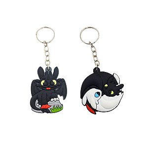 Chaveiros de Borracha Geek Dragão