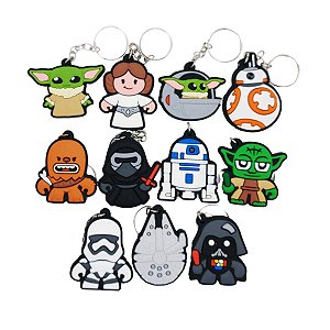Chaveiros de Borracha Geek Star Wars