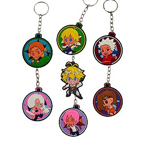 Chaveiros de Borracha Geek Nanatsu no Taizai