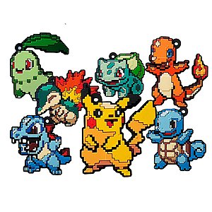 Chaveiros de Borracha Geek Pokémon Pixel