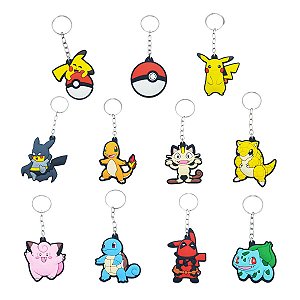 Chaveiros de Borracha Geek Pokémon