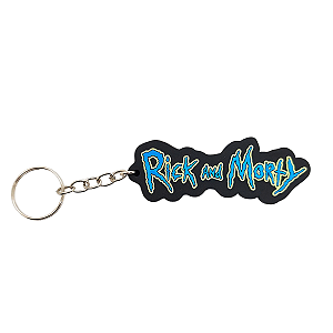 Chaveiro de Borracha Rick and Morty Logo