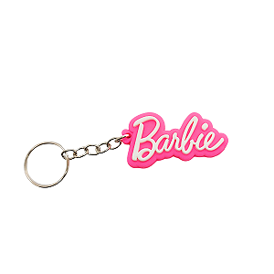 Chaveiro de Borracha Barbie Logo