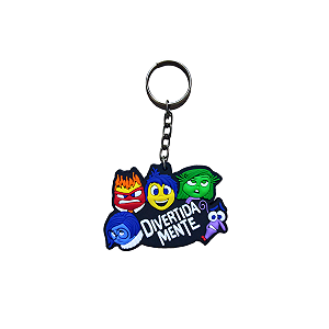 Chaveiro de Borracha Geek Divertida Mente 2