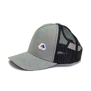 Boné Trucker Mescla - logo pequeno