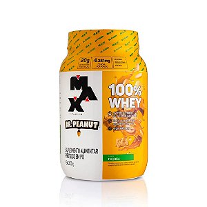 WHEY 100% MAX TITANIUN + DR. PEANUT 900G POTE