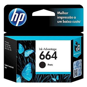 Cartucho de tinta HP 664 preto (F6V29AB)