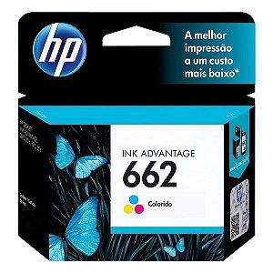 Cartucho de tinta HP 662 colorido (CZ104AB)