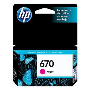 Cartucho de tinta HP 670 magenta (CZ115AB)