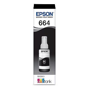 Garrafa de tinta Epson T664120-AL preto