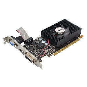 Placa de vídeo PCI-E AFOX nVIDIA GeForce GT 240 1 Gb DDR3 128 Bits Low Profile (AF240-1024D3L2)
