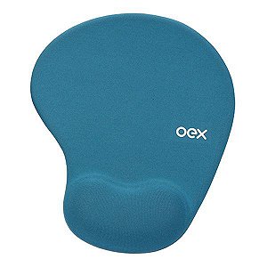 Mouse pad gel oex Confort MP200 azul turquesa (48.7184)