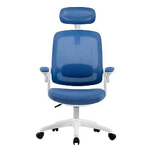 Cadeira de escritório Elements Astra azul/branca