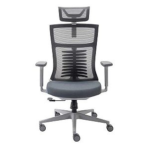 Cadeira de escritório Elements Vertta Basic cinza