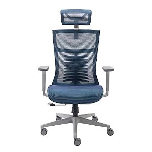 Cadeira de escritório Elements Vertta Pro azul/cinza